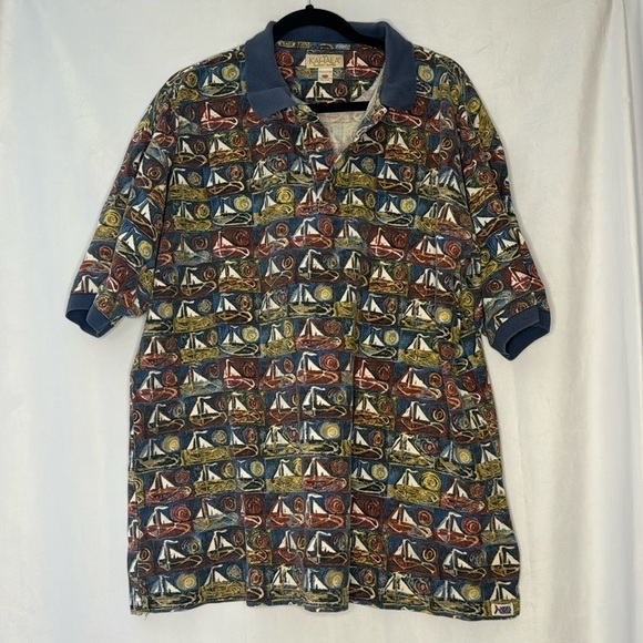 KAHALA VINTAGE SAILBOAT POLO (XL) - Picture 1 of 6